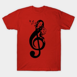 Treble Clef - French Horn T-Shirt